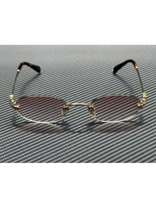 New Miu Miu Women Pale Gold Sunglasses 51-20-140